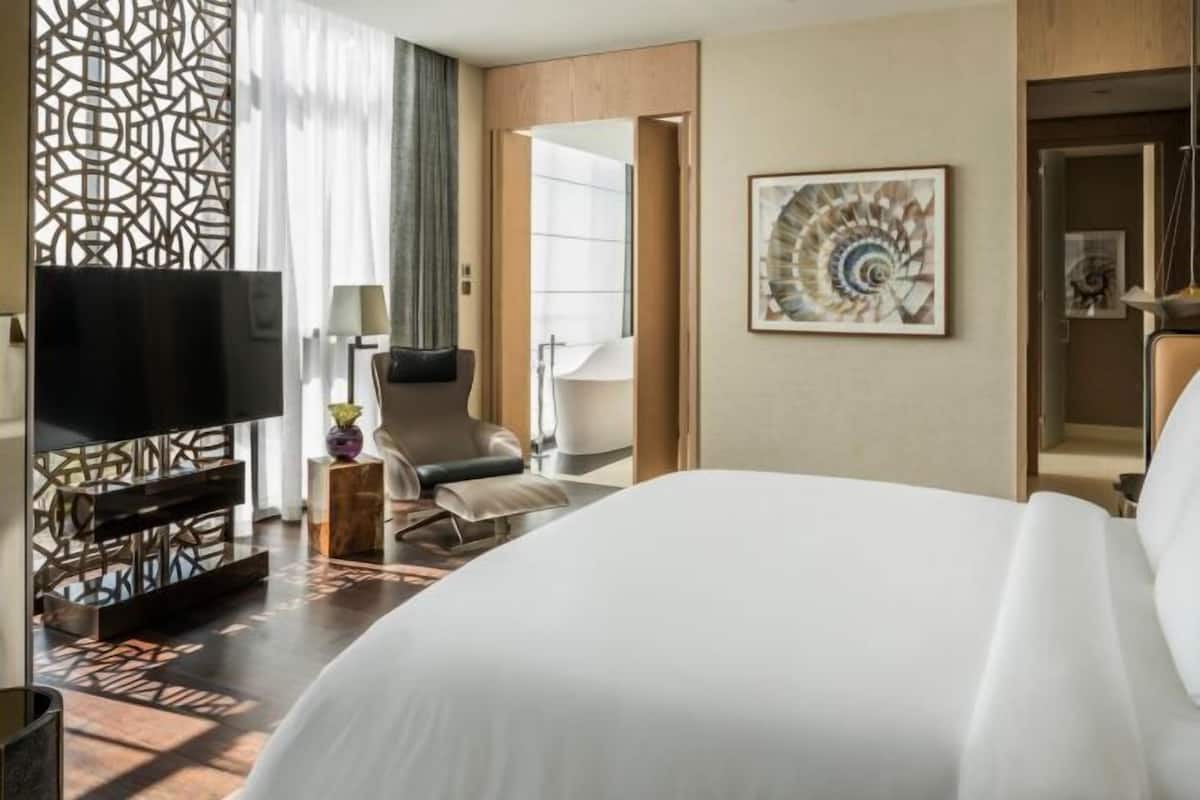 1 chambre, literie de qualité supérieure, couette en duvet d'oie