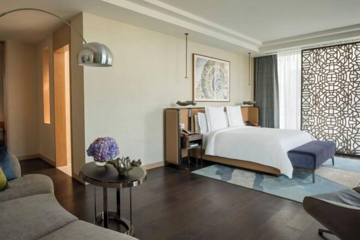 1 chambre, literie de qualité supérieure, couette en duvet d'oie