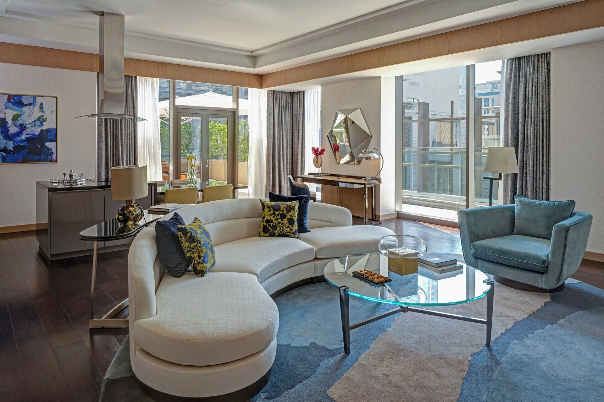 Deluxe Suite, Terrace | Living area | 45-inch LCD TV with satellite channels, TV, iPad