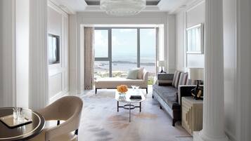 Premium bedding, down duvets, in-room safe, desk