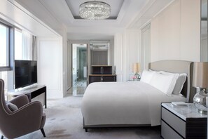 Premium bedding, down duvets, in-room safe, desk