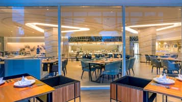 Breakfast, lunch served; local and international cuisine, garden views