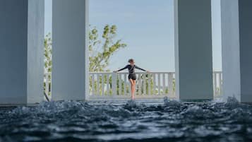 Indoor pool, outdoor pool, open 7:00 AM to 7:00 PM, pool umbrellas