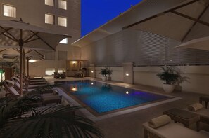 Outdoor pool, cabanas (surcharge), sun loungers