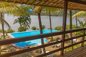 Deluxe Room, Sea view and Pool View | View from room - Santa Clara Hotel (Paraty)