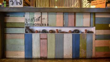 Mostrador para check-in y check-out