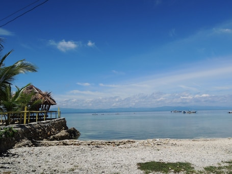 On the beach, beach bar