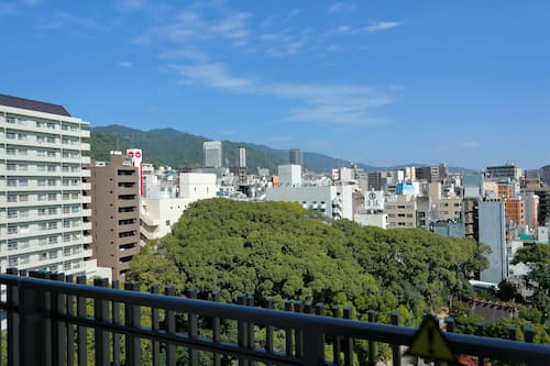 Blick von der Unterkunft