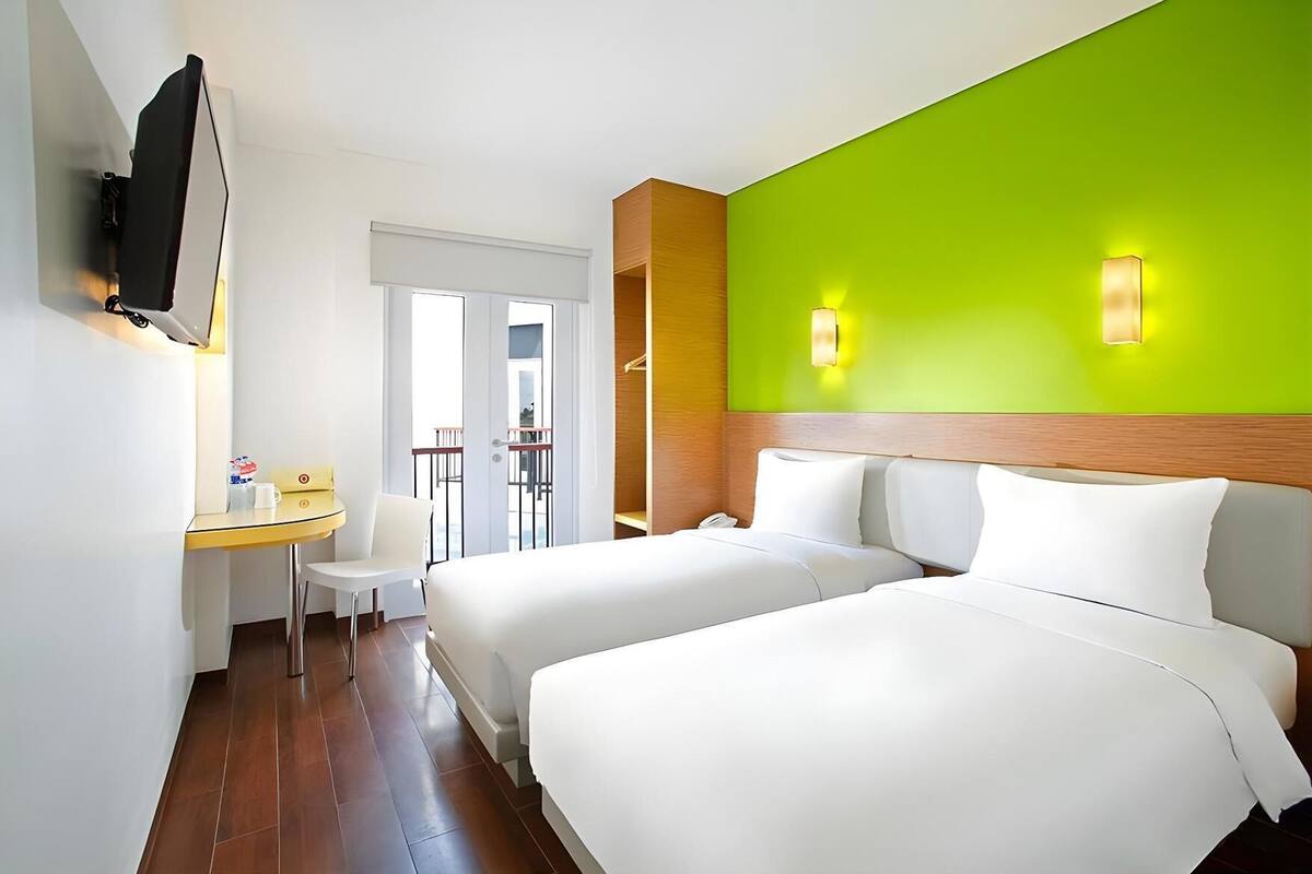 In-room safe, desk, blackout curtains, iron/ironing board (on request)