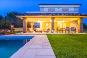 Front of property – evening/night