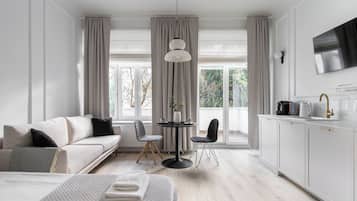 1 habitación y ropa de cama de alta calidad