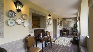 40-inch flat-screen TV with cable channels, TV