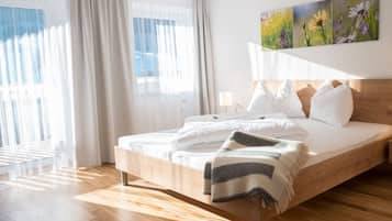 Panoramic Apart Daire, 2 Yatak Odası, 2 Banyolu, Dağ Manzaralı | 1 yatak odası, kaliteli yatak takımı, odada kasa