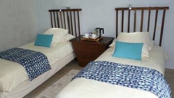 Twin Room | Premium bedding, desk, blackout curtains, soundproofing