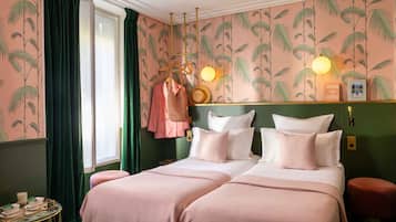 Twin Room | Premium bedding, Select Comfort beds, desk, soundproofing