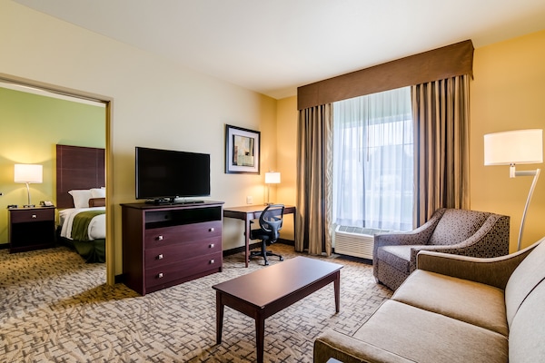 Suite, Multiple Beds, Accessible, Non Smoking | Premium bedding, in-room safe, desk, laptop workspace