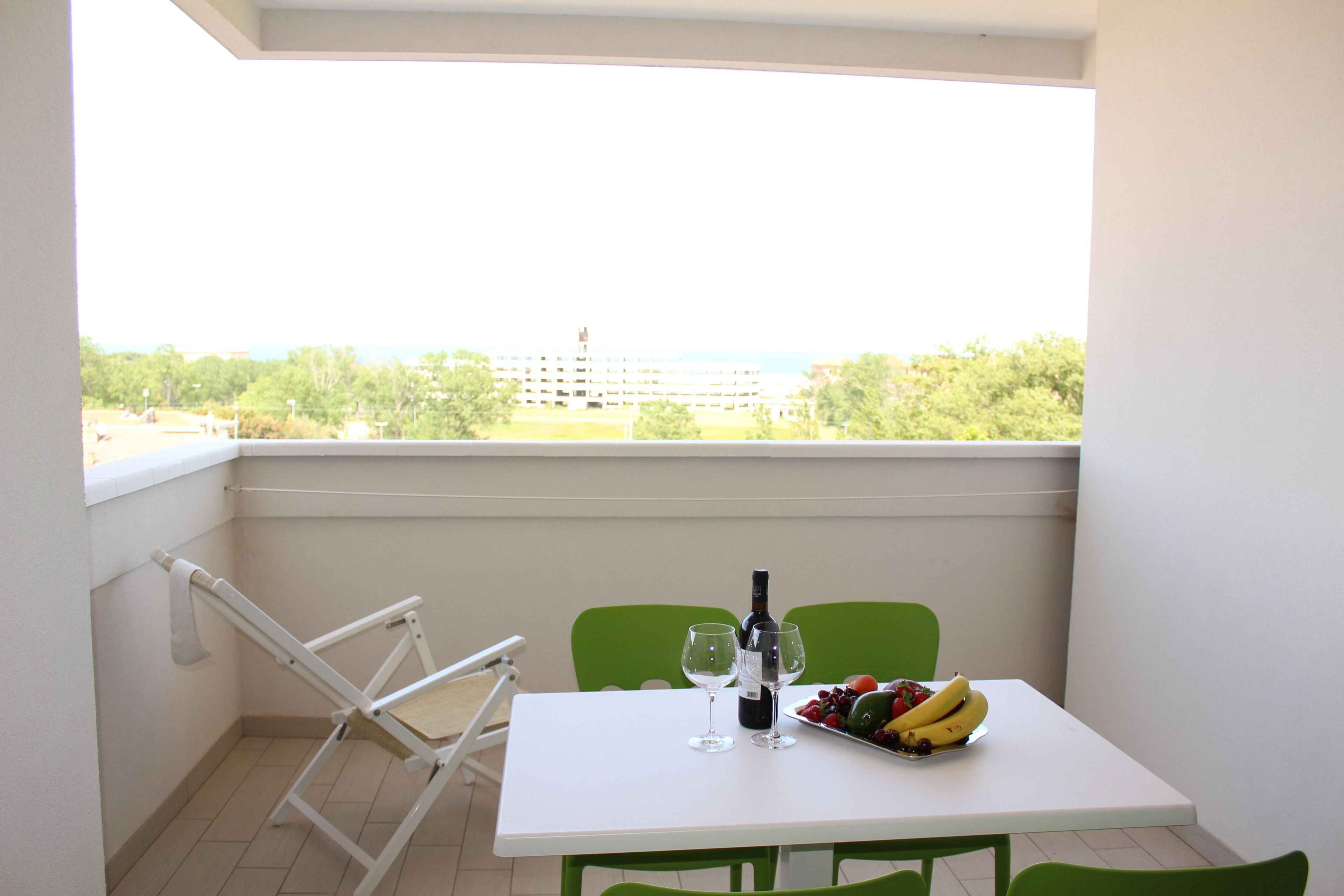 Blick von der Unterkunft