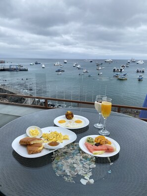Breakfast meal - Galapagos Sunset Hotel (Puerto Baquerizo Moreno)