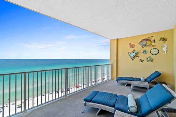 Condo, 2 Bedrooms, Sea View (1004) | View from room - Tropic Winds by Panhandle Getaways (Panama City Beach)