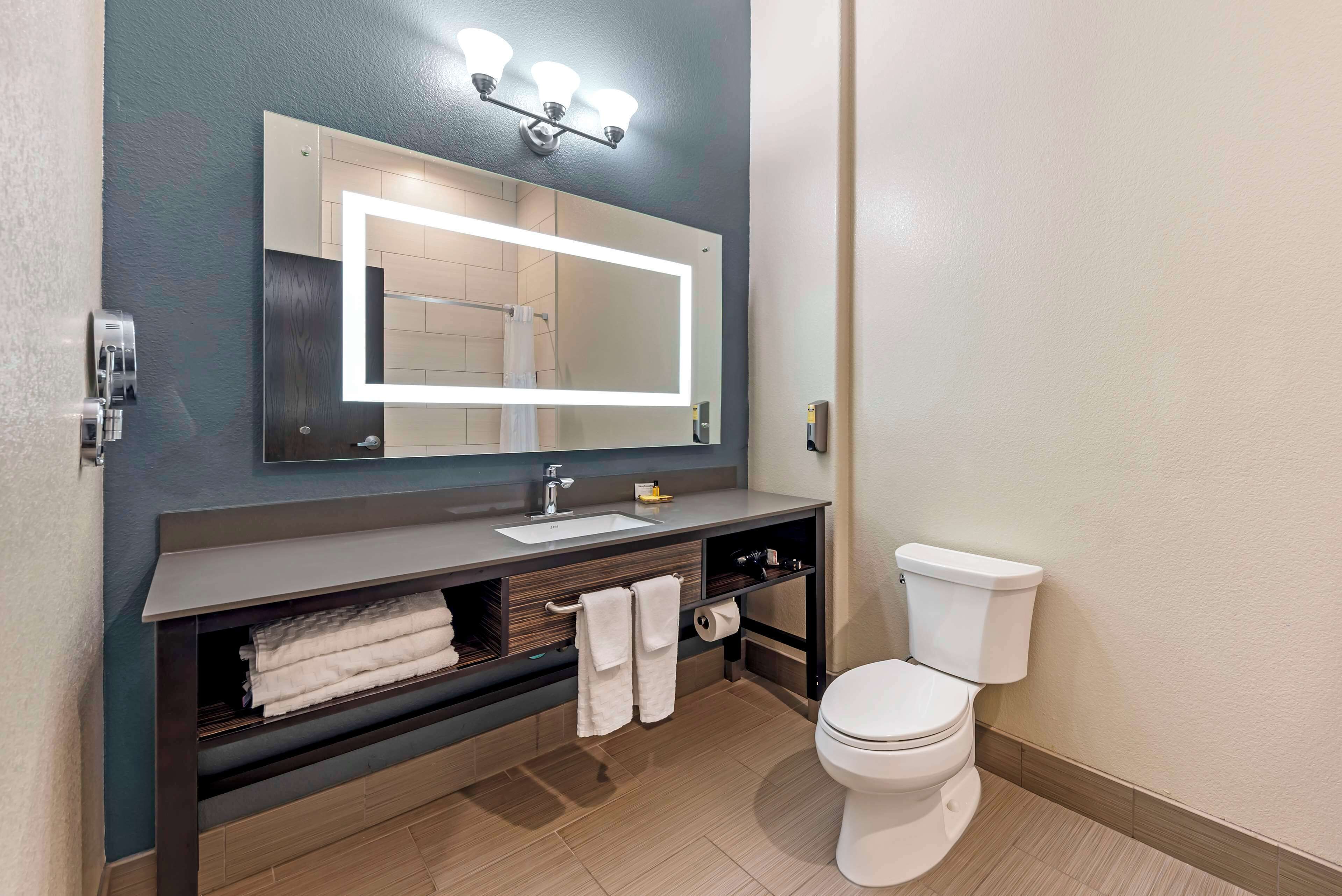 suite, 2 queen beds, non smoking (with sofabed) | bathroom | free toiletries, hair dryer, towels, soap