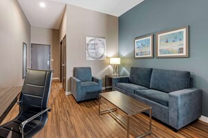 Suite, 2 Queen Beds, Non Smoking (with Sofabed) | Pillowtop beds, desk, laptop workspace, blackout drapes