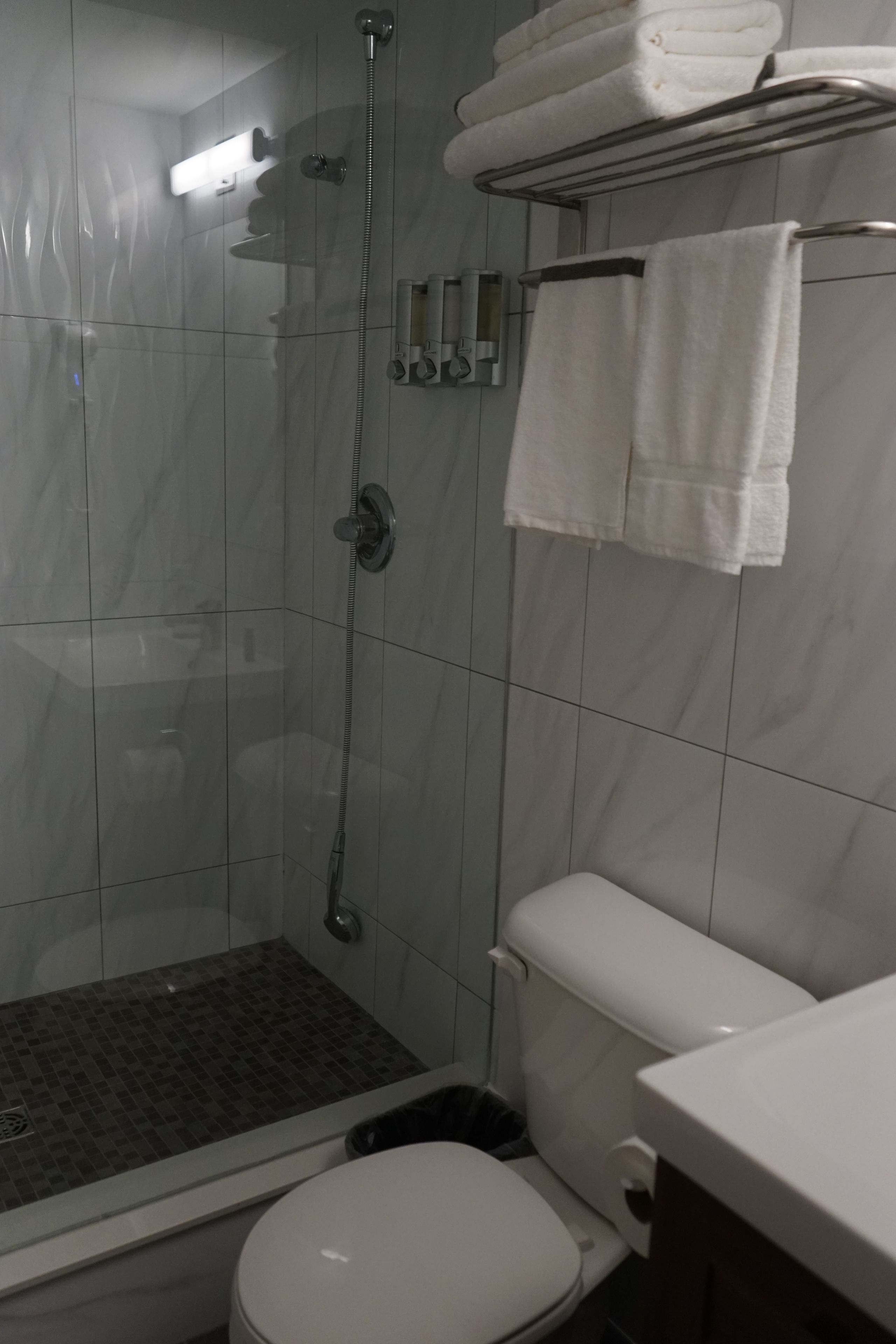 room, 1 queen bed, non smoking | bathroom | shower, free toiletries, hair dryer, towels