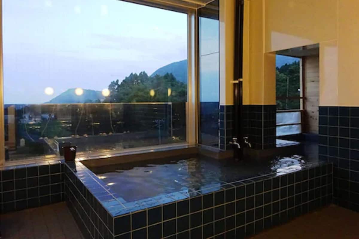 Combined shower/bathtub, deep-soaking bathtub, free toiletries