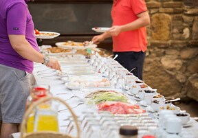 Free daily buffet breakfast