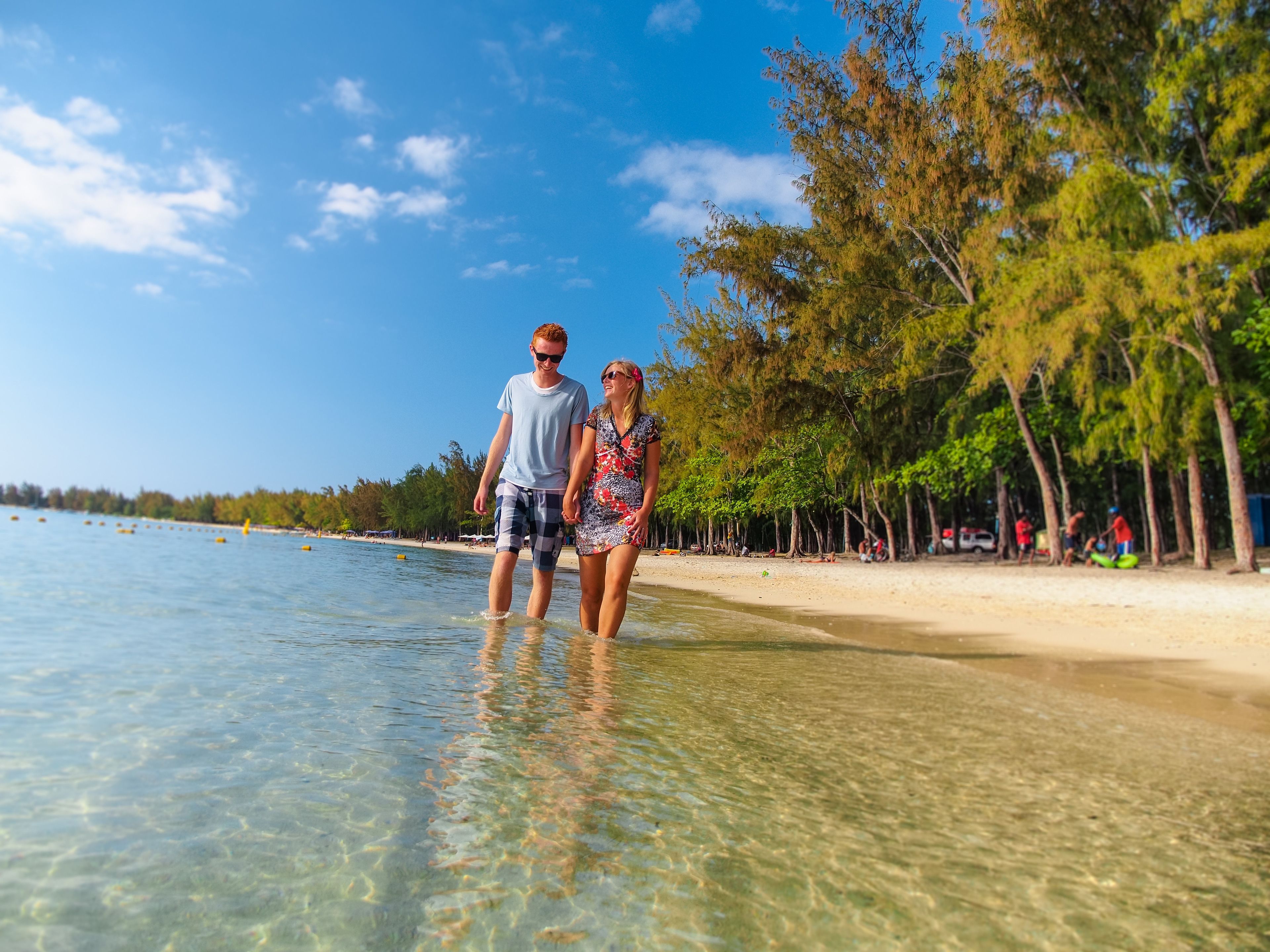 Beach nearby, white sand