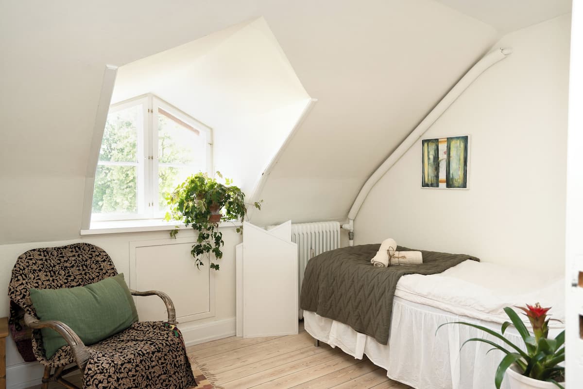 Habitación clásica con 1 cama doble o 2 individuales | Tabla de planchar con plancha, cunas (de pago), wifi gratis