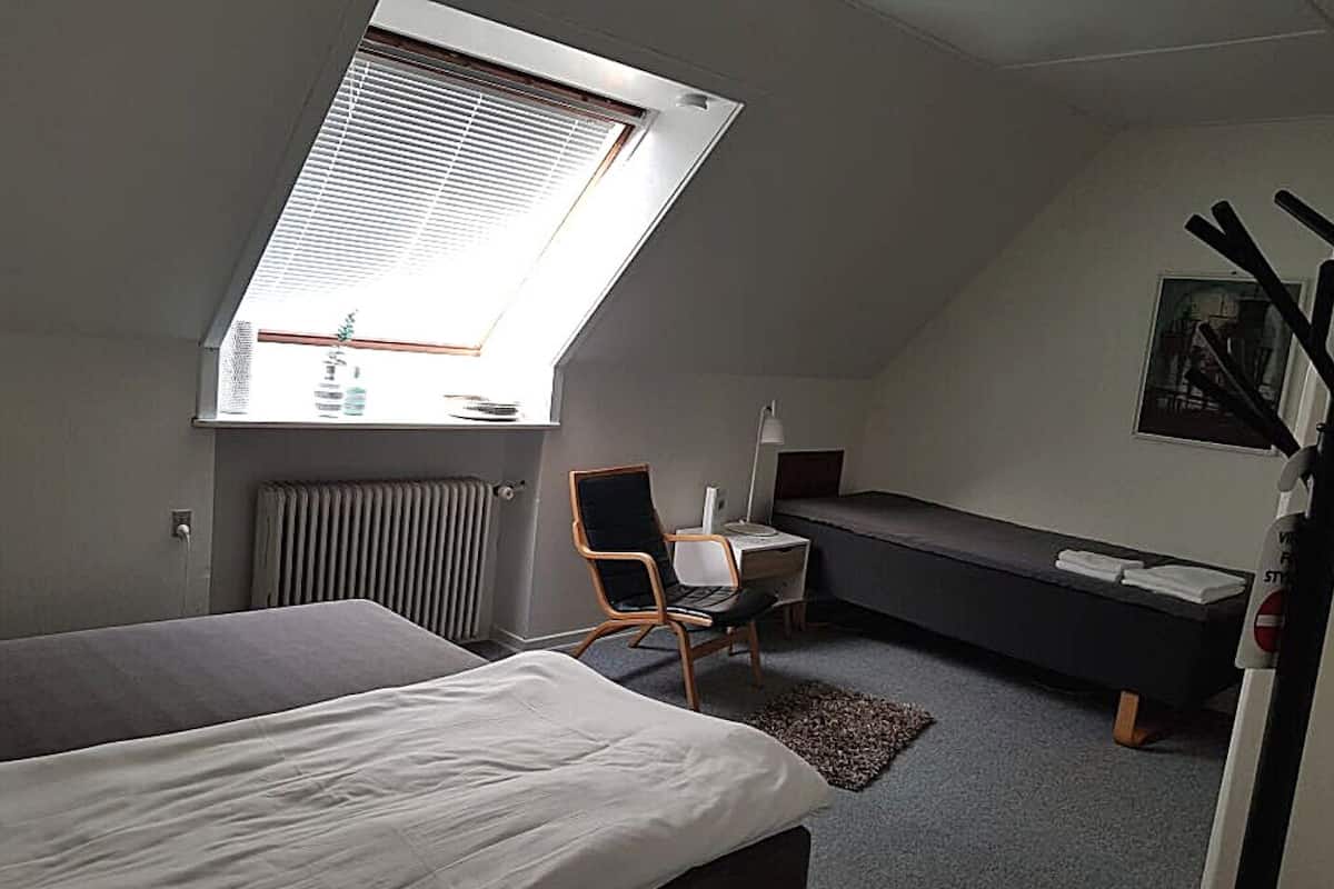 Double or Twin Room, Shared Bathroom | Peralatan tempat tidur hipoalergenik, Wi-fi percuma, cadar katil