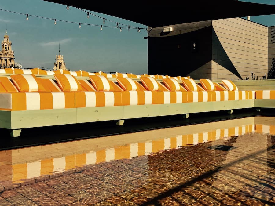 Udendørs pool, liggestole