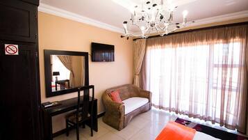 In-room safe, desk, blackout drapes, WiFi (free)