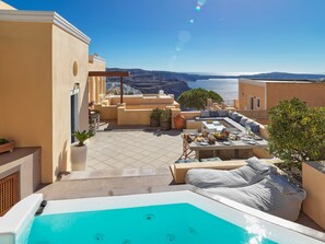 Luxury Villa, Sea View | Terrace/patio - Archipel Mansion (Santorini)