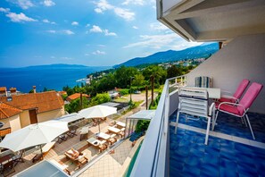 华丽公寓, 1 间卧室, 双浴室, 海景 | 客房景观