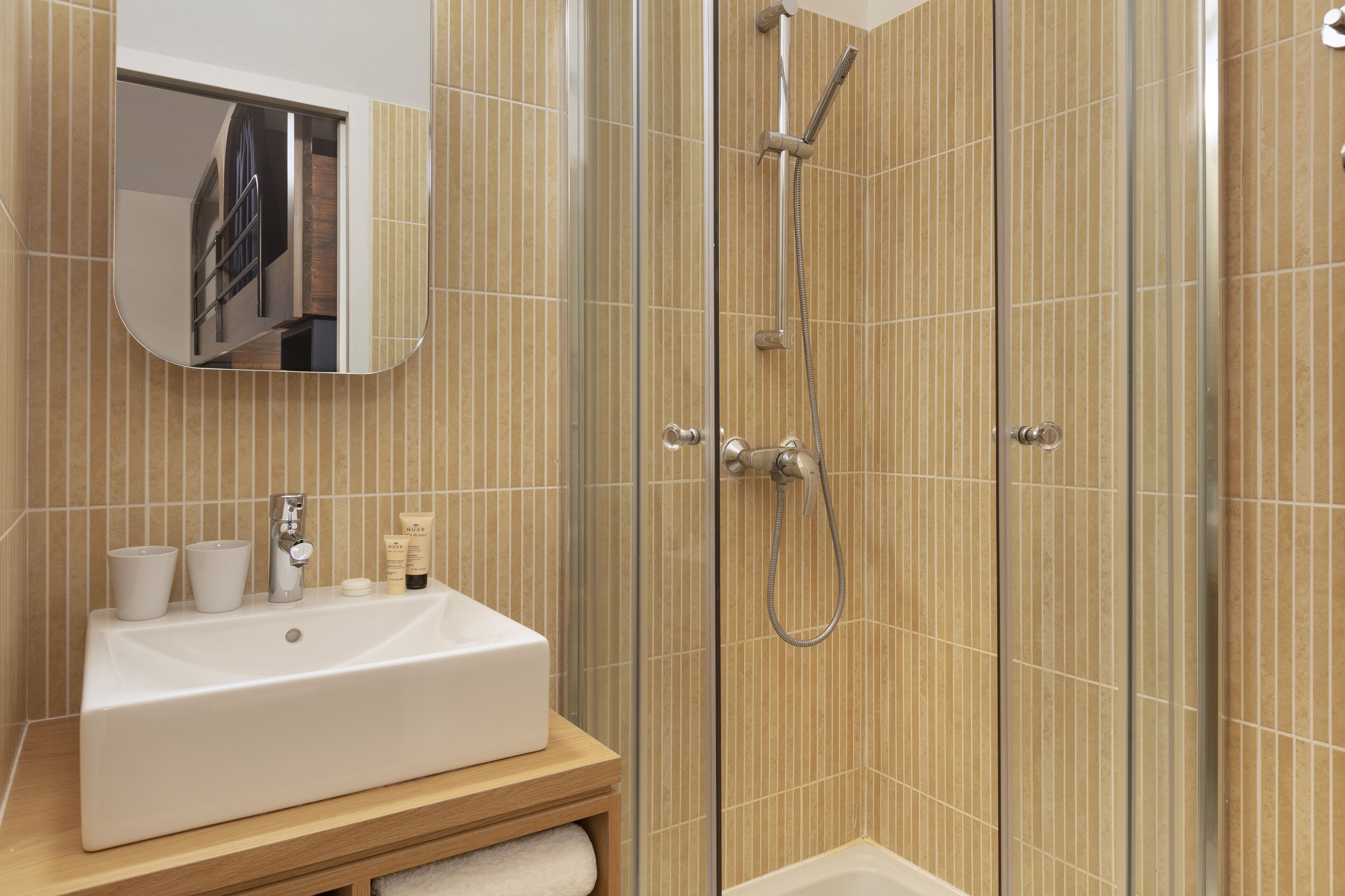 free toiletries, hair dryer, bathrobes, slippers