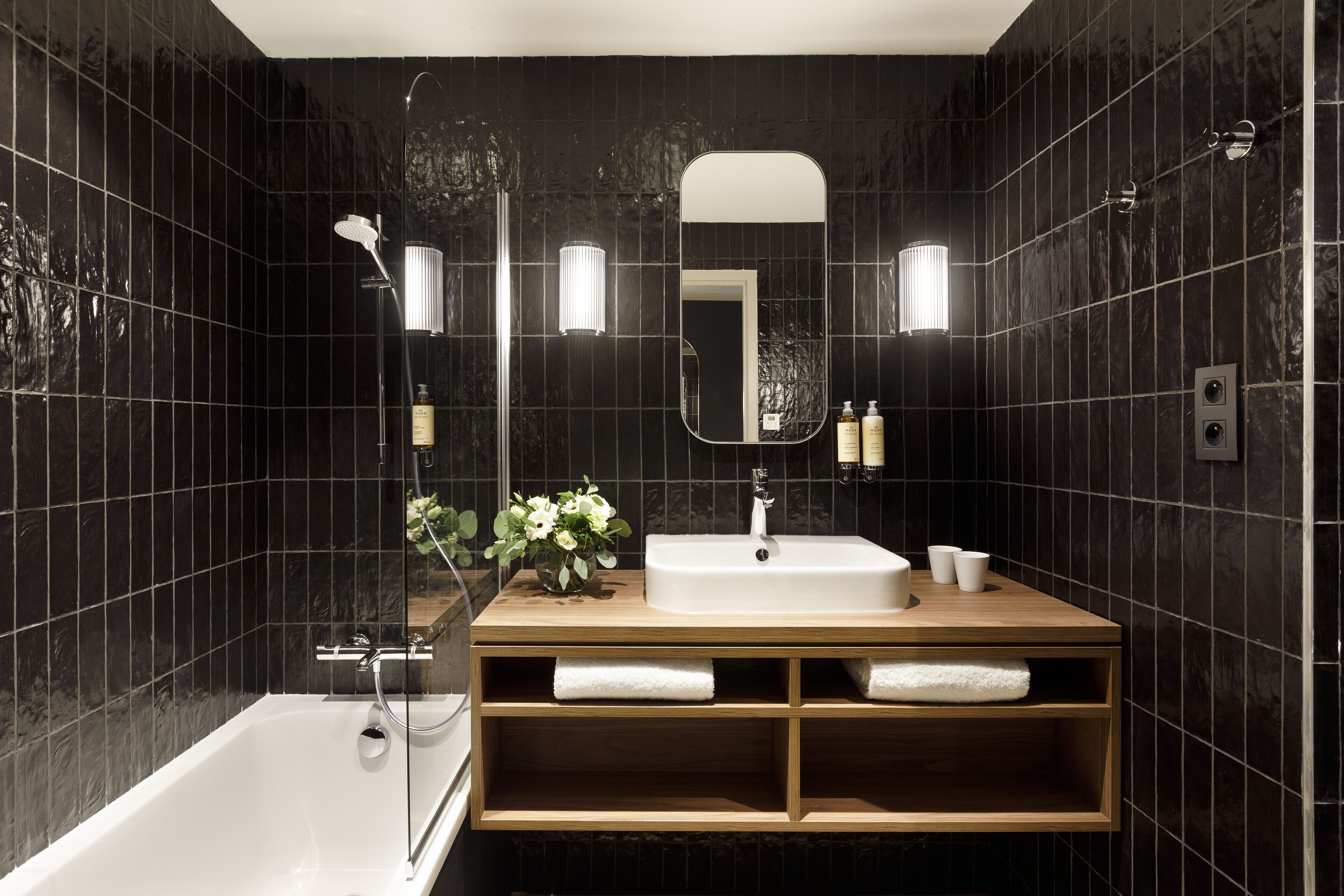 free toiletries, hair dryer, bathrobes, slippers