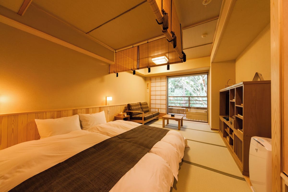 Deluxe Double Room with Tatami Floor, Non Smoking | Down comforters, in-room safe, free WiFi