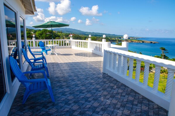 Blick von der Unterkunft