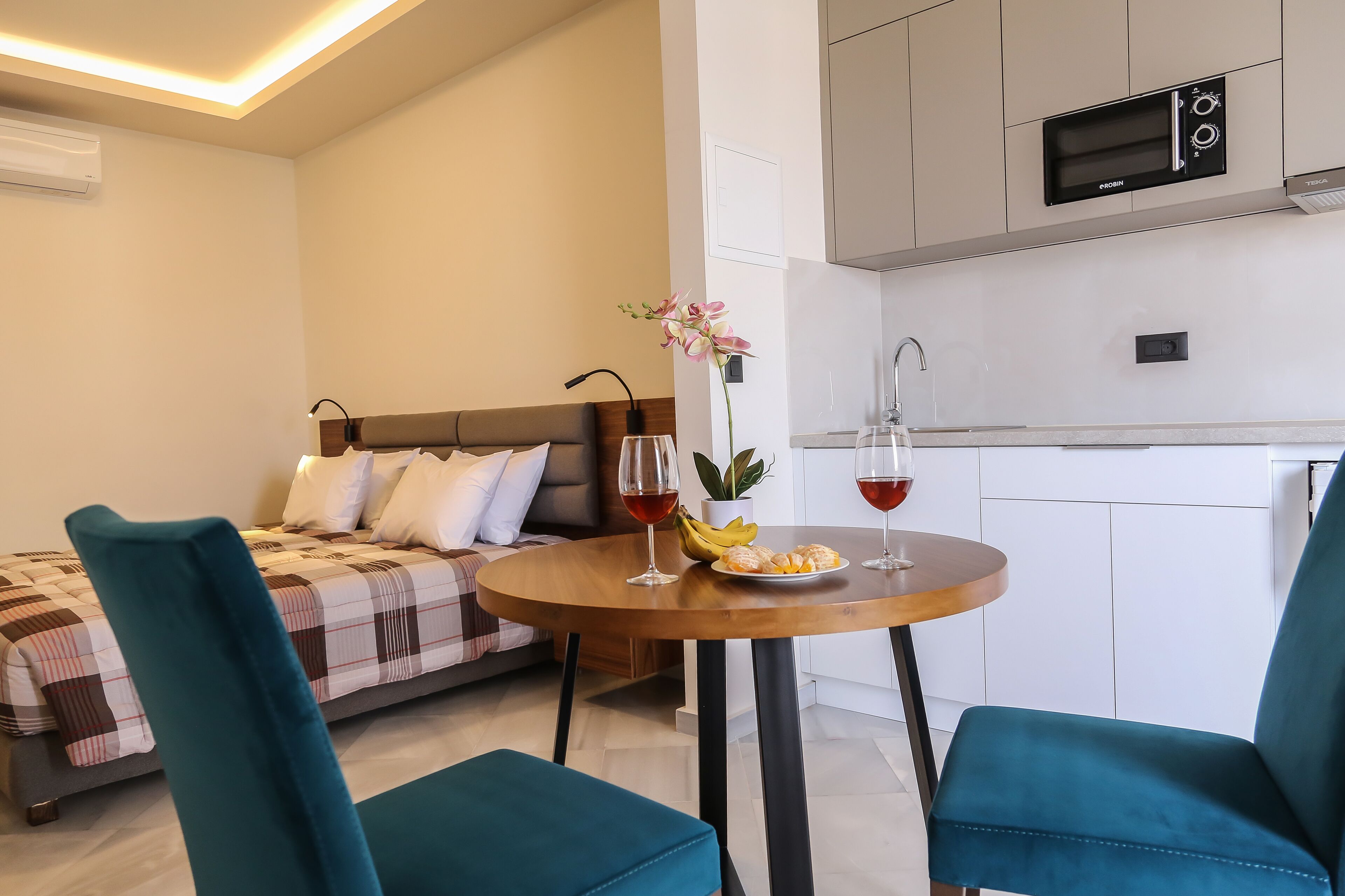 Deluxe-Studio (4) | Schallisolierte Zimmer, kostenloses WLAN, Bettwäsche