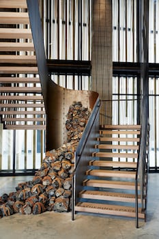 Staircase at 1 Hotel Brooklyn Bridge