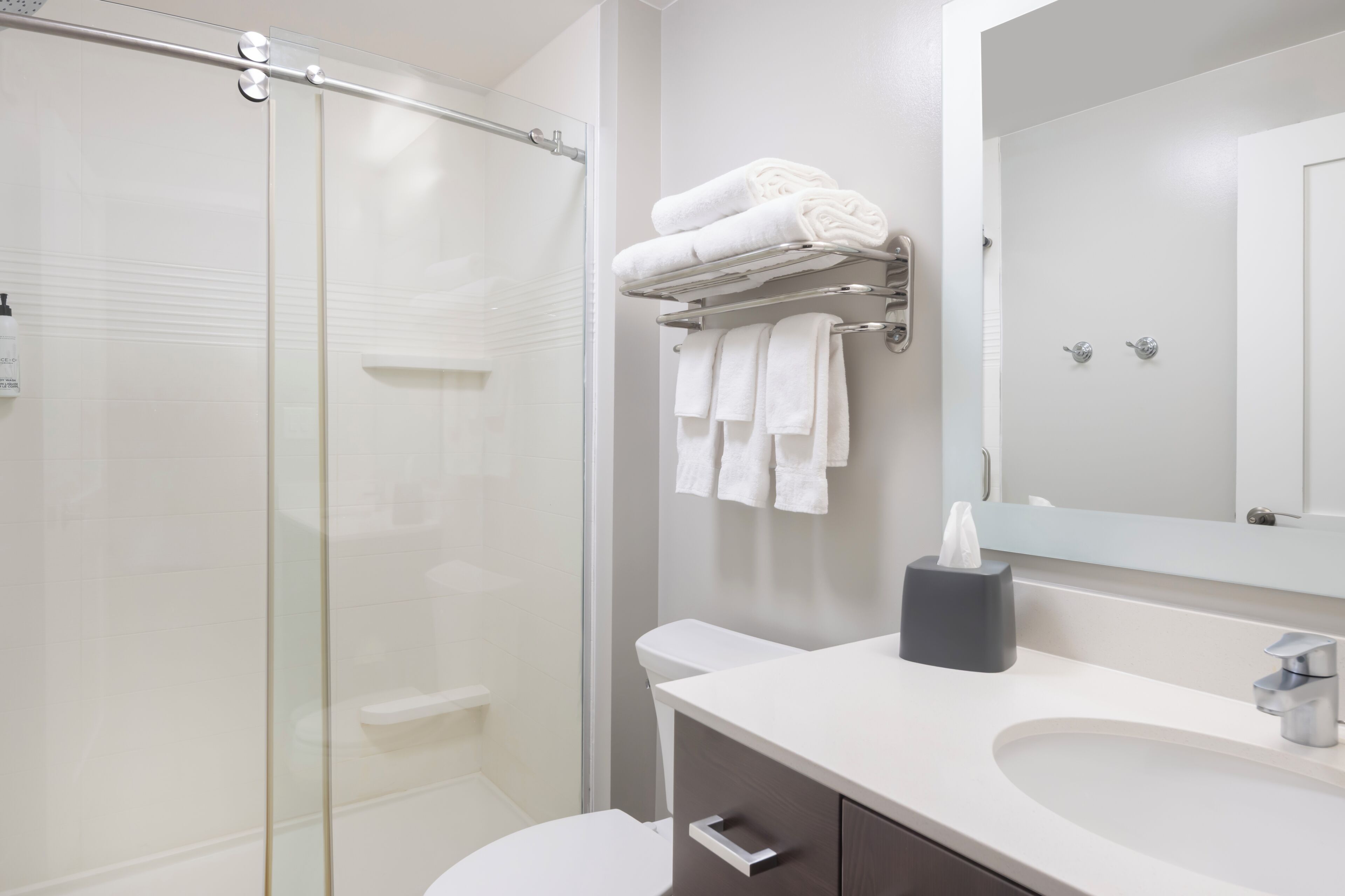 Free toiletries, hair dryer, towels