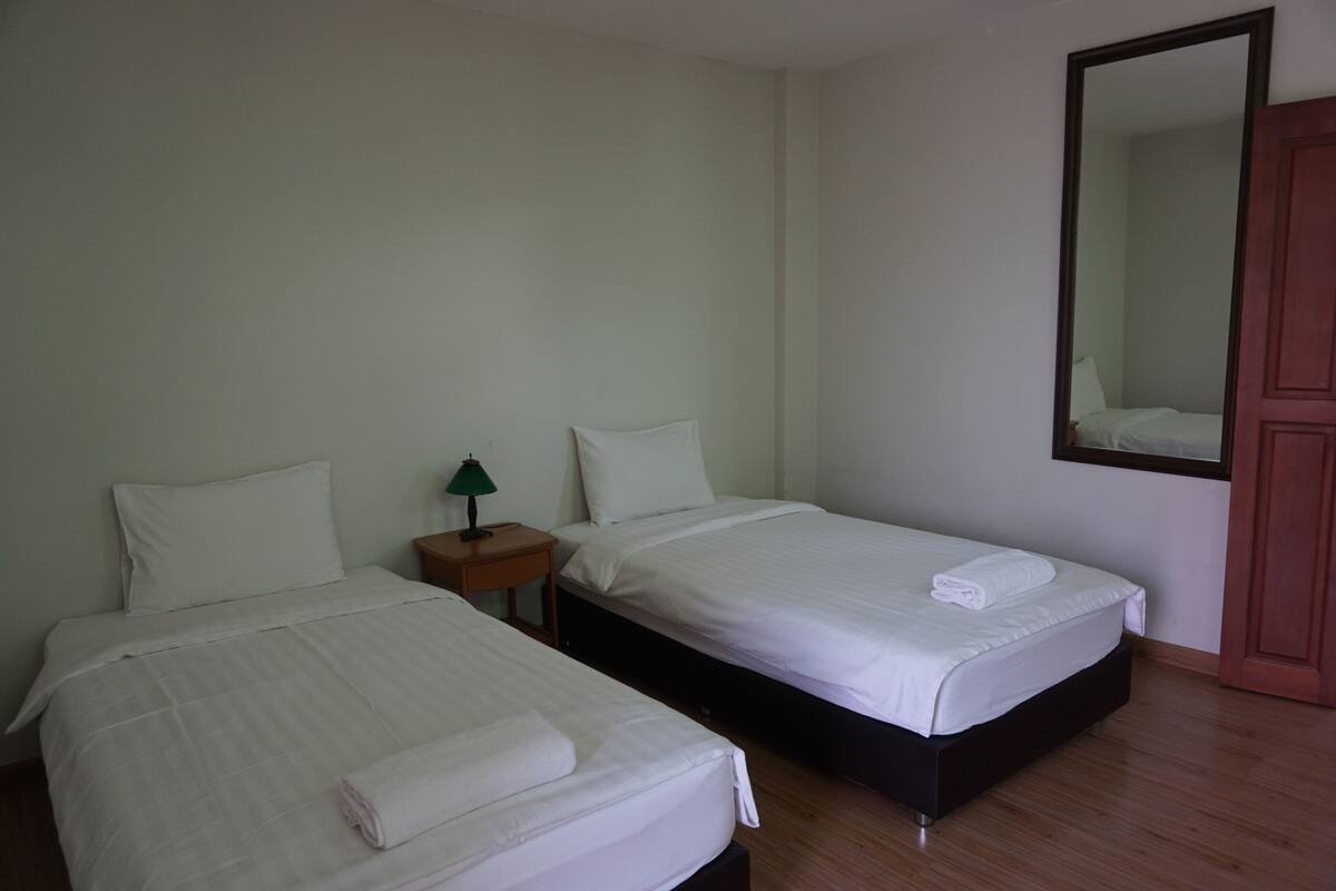 Habitación Deluxe con 2 camas individuales | Escritorio, camas extra y wifi gratis