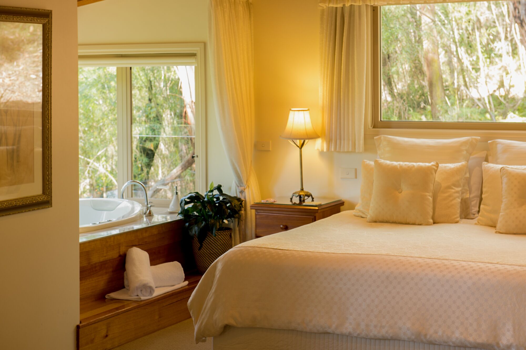 Cottage Cao cấp, 1 phòng ngủ | 1 phòng ngủ, bộ trải giường bằng vải cotton Ai Cập 
