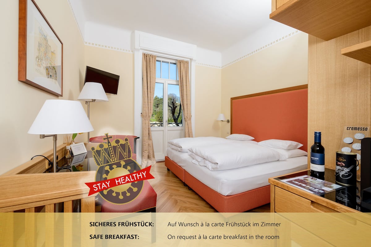 comfort double room, balcony, park view | 1 bedroom, premium bedding, in-room safe, desk