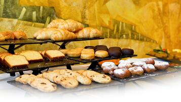 Daily buffet breakfast (EUR 12 per person)