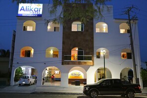 Front of property – evening/night
