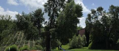 Innenpool, Außenpool, Sonnenschirme, Liegestühle