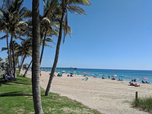 Vlak bij het strand