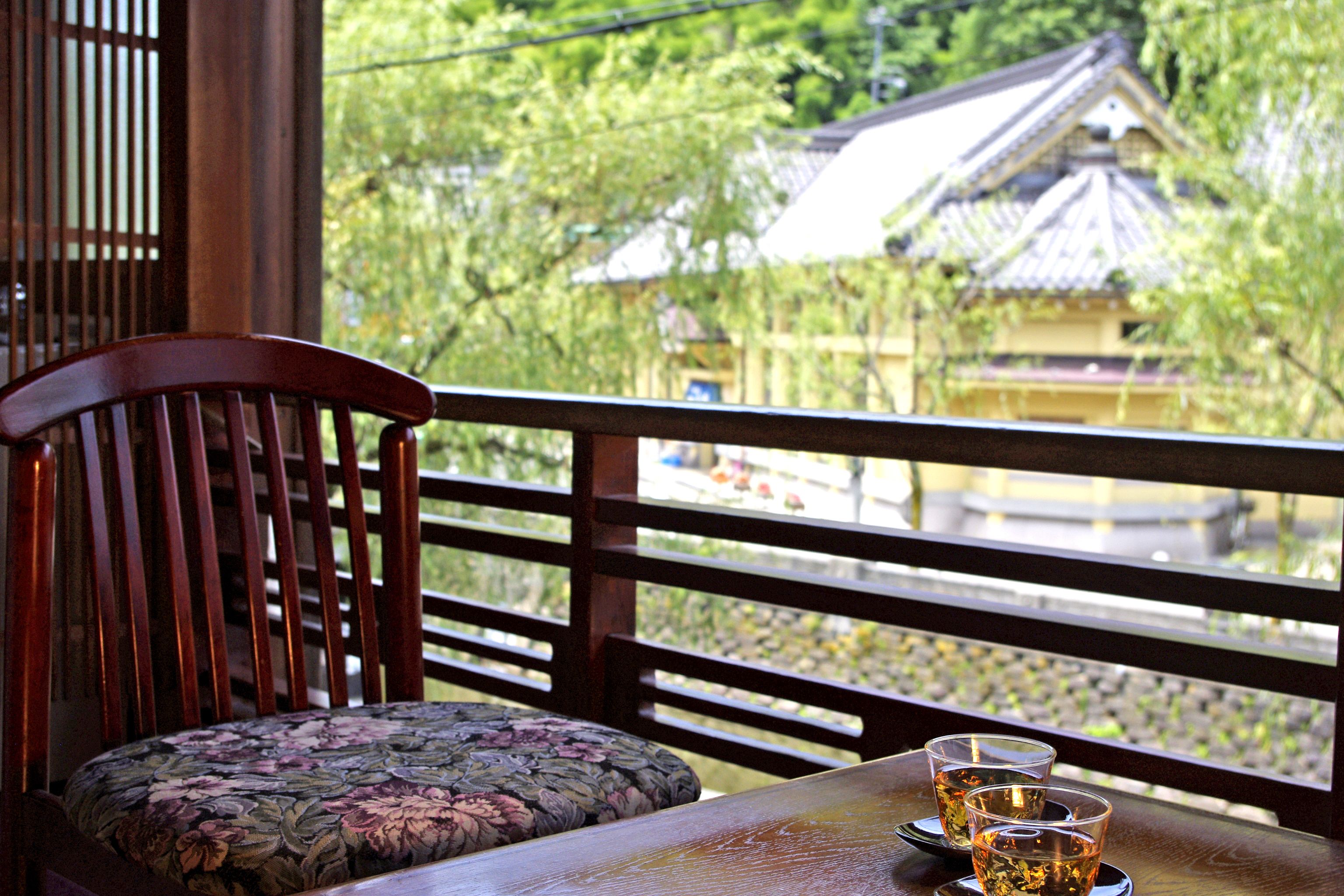 Habitación tradicional, baño compartido, vista al río (Superior Japanese-Style) | Balcón